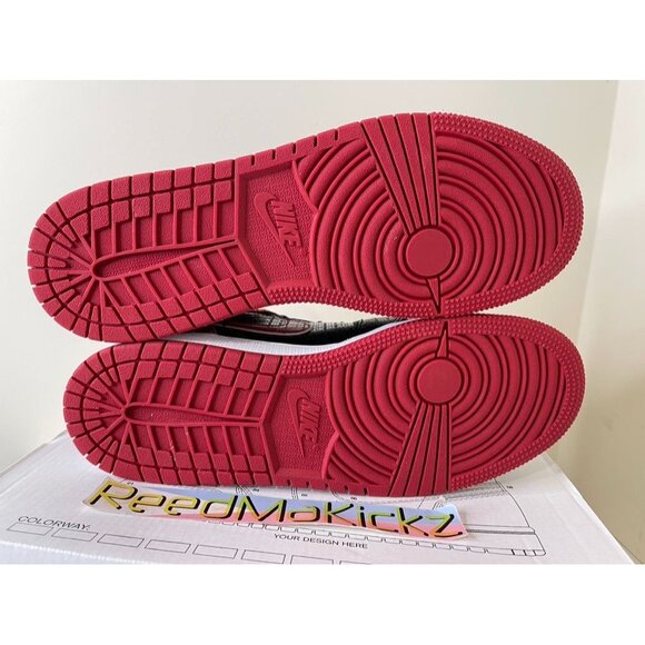 Jordan 1 MID SS Bred Black Red Text GS Grade School Youth DM9650 001 - Picture 5 of 5